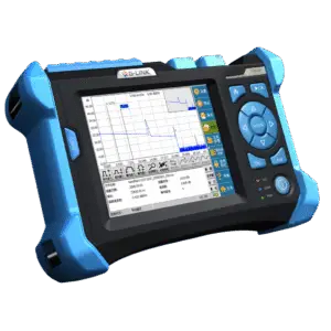 G-Link TR600 OTDR with 5.6-inch touchscreen for Metro and FTTx fiber testing