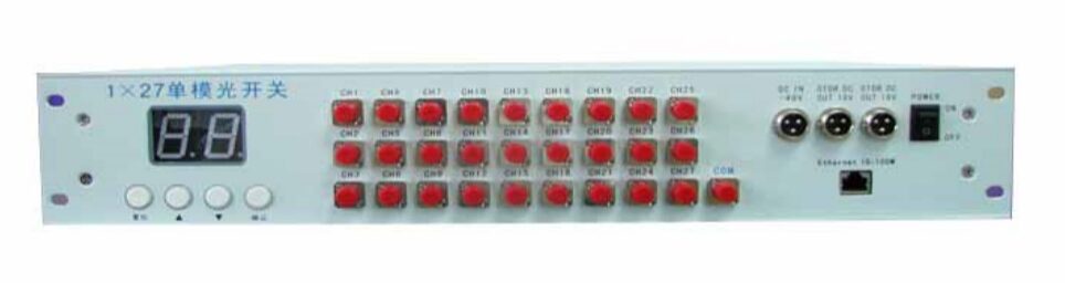 G-Link 1xN Mechanical Optical Switch 19-inch Rack-Mount Unit for network monitoring