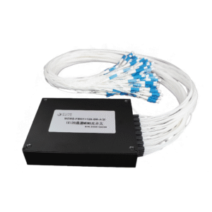 High-density G-Link 1x128 MEMS Optical Switch module [cite 21] with multi-channel fiber optic fan-out