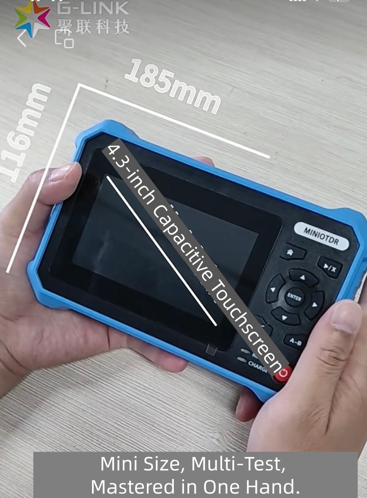 G-Link SW100 Mini OTDR handheld tool for FTTX and metropolitan network maintenance